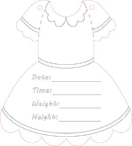 Vestido con datos para recortar 1