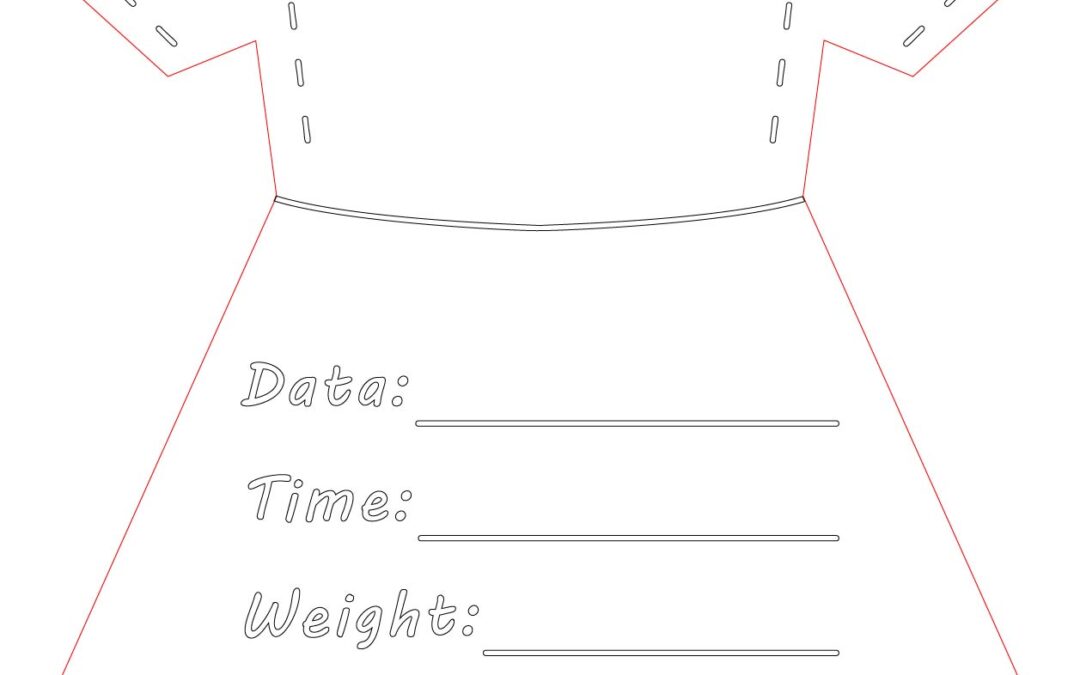 Vestido con datos para recortar 2