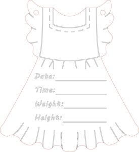 Vestido con datos para recortar 3