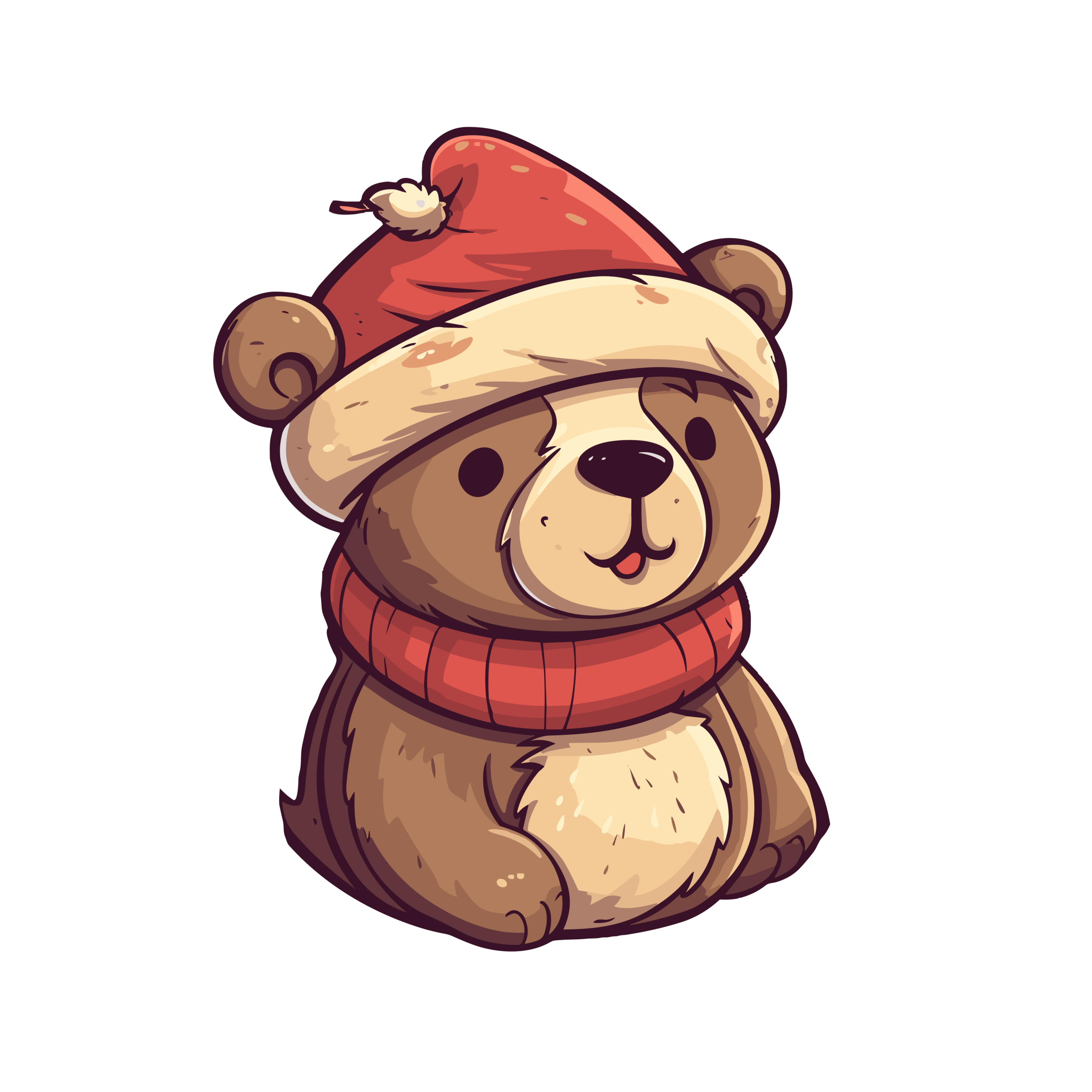 vector descargable para reproducir la imagen de un Oso navideño 4. Utiliza tu máquina de corte CNC para la realización de este proyecto.