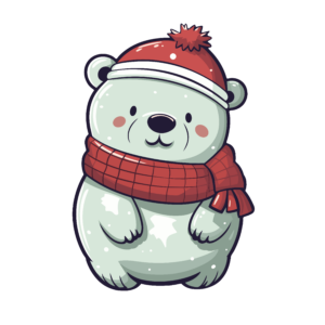 Oso blanco de navidad 2