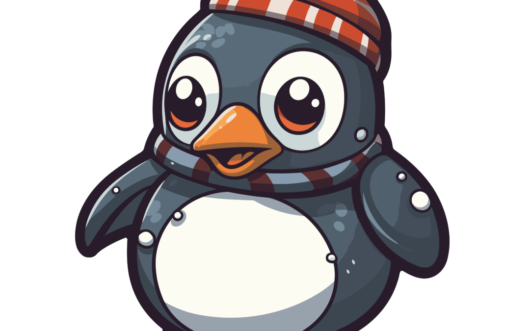 Pingüino con gorro de navidad 4