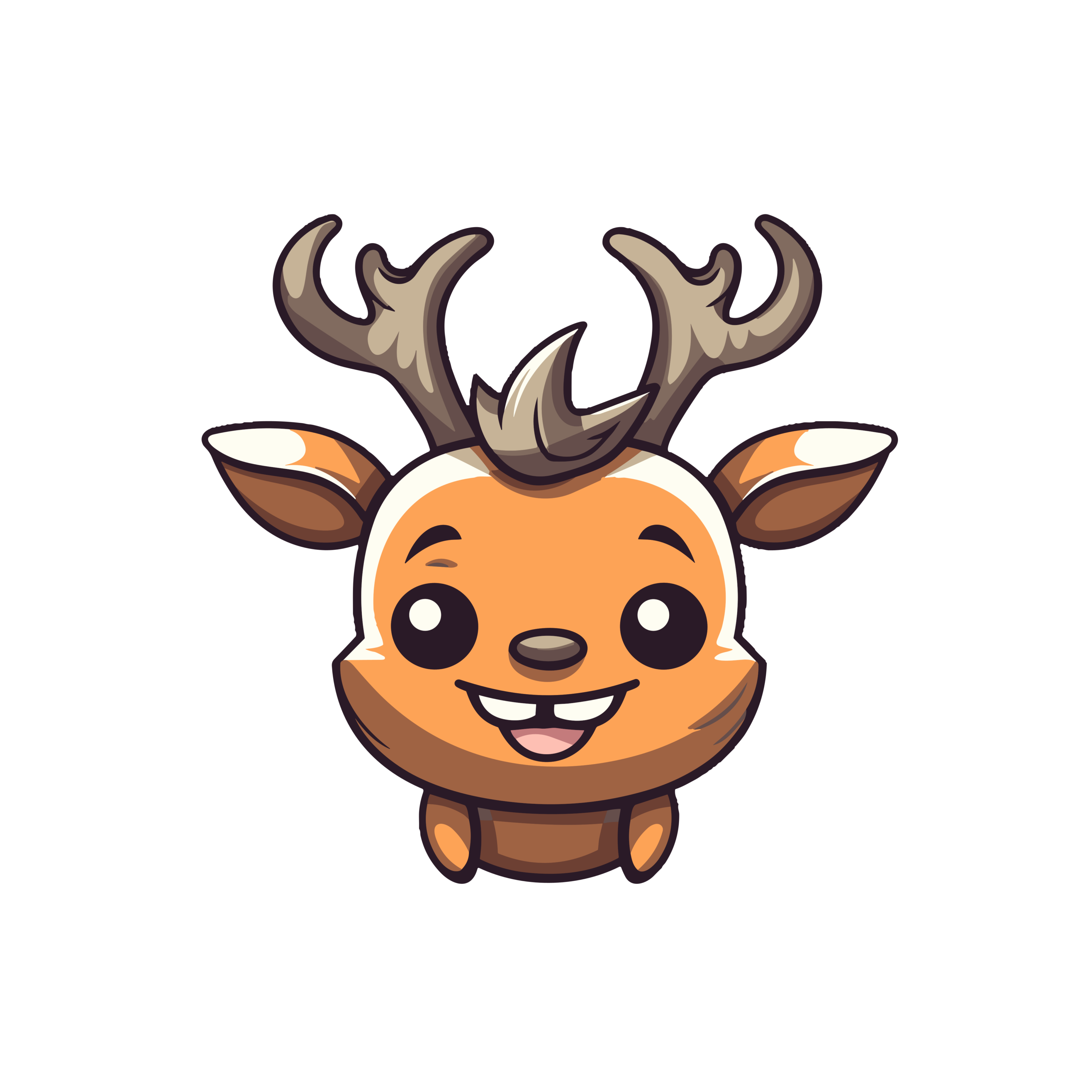 vector descargable para reproducir la imagen de un Reno de navidad 3. Utiliza tu máquina de corte CNC para la realización de este proyecto.