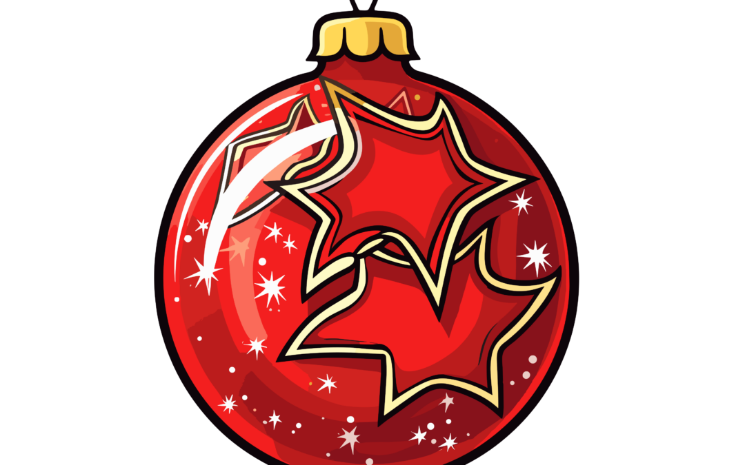 Esfera de navidad roja