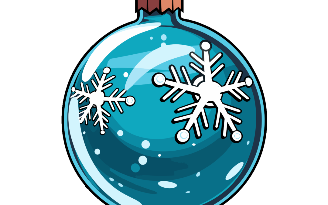 Esfera de navidad azul