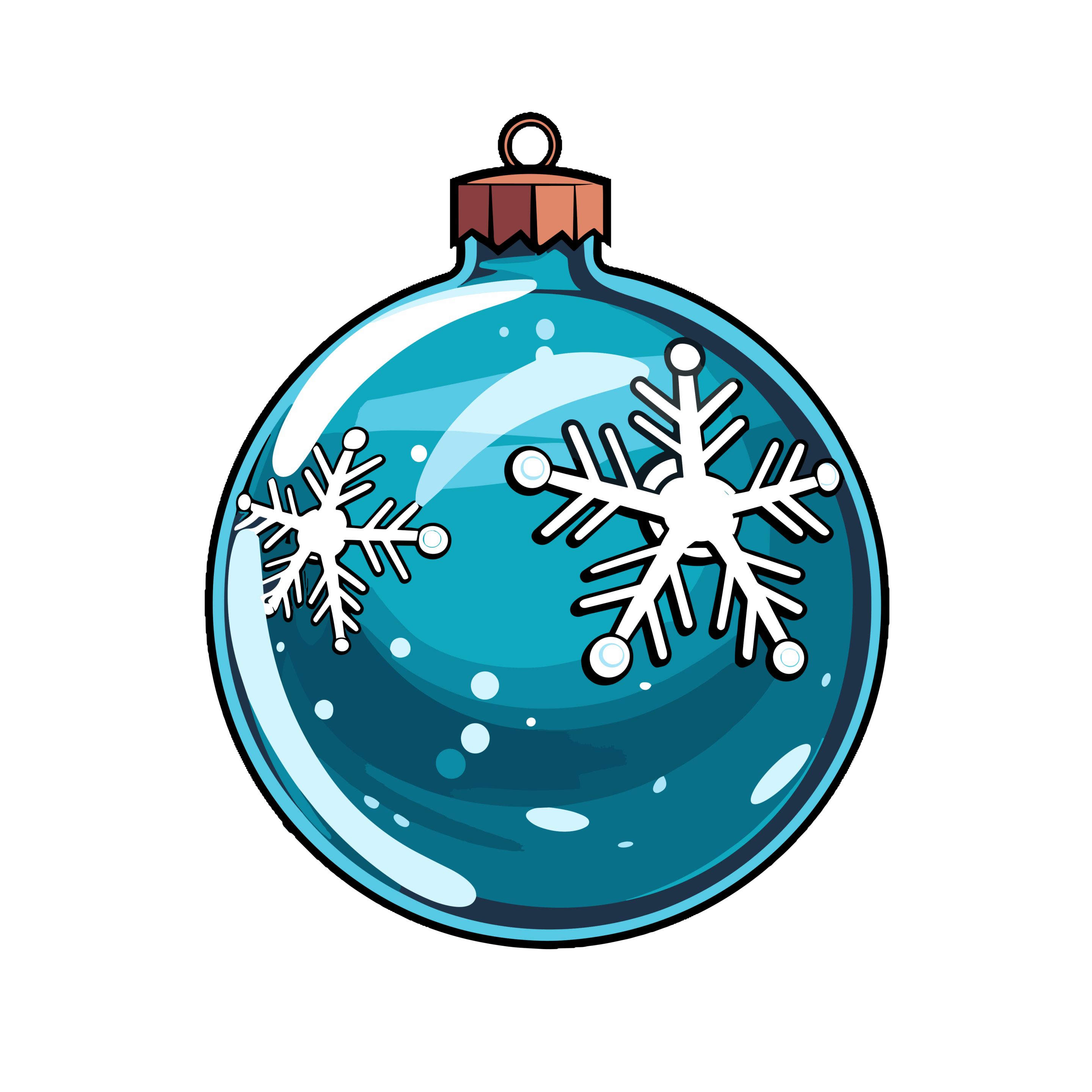 vector descargable para reproducir la imagen de una Esfera de navidad azul. Utiliza tu máquina de corte CNC para la realización de este proyecto.