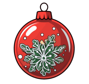 Esfera de navidad roja 2