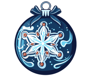 Esfera de navidad azul 2