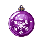 vector descargable para reproducir la imagen de una Esfera de navidad morada. Utiliza tu máquina de corte CNC para la realización de este proyecto.