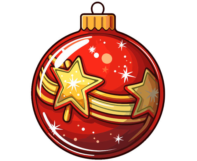 Esfera de navidad roja 4