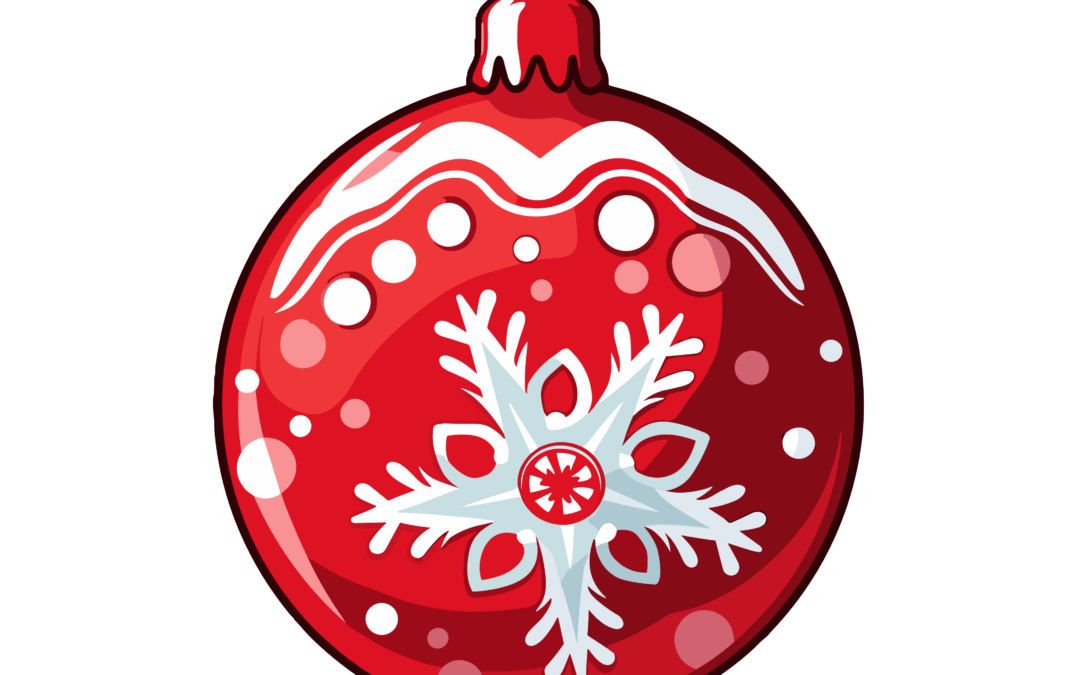 Esfera de navidad roja 5