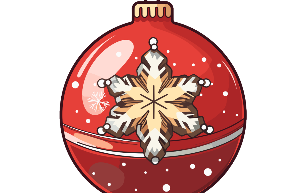 Esfera de navidad roja 6