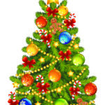 un vector descargable para reproducir la imagen de un Árbol de navidad.  Utiliza tu máquina de corte CNC para la realización de este proyecto.