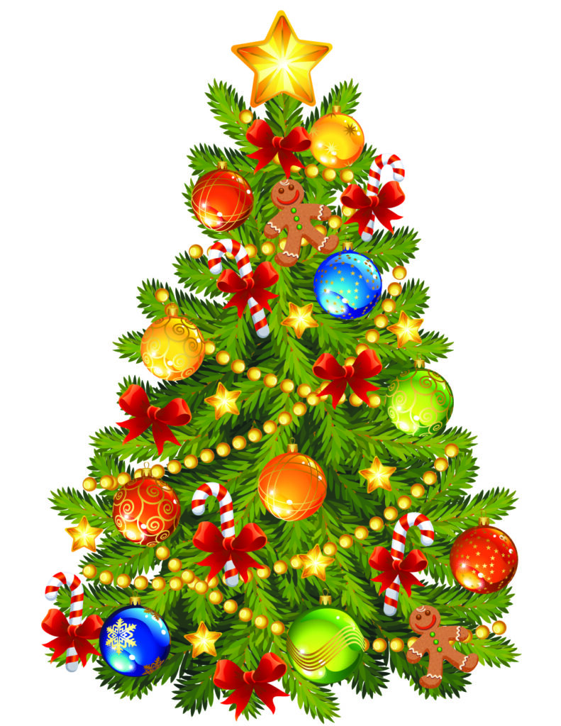 Árbol de navidad — vector para corte CNC