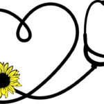 Estetoscopio con girasol - Vector SVG DXF para CNC Router y Laser CO2 - Descargable gratis | Stanser
