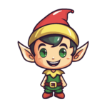 vector descargable para reproducir la imagen de un Duende de navidad 4. Utiliza tu máquina de corte CNC para la realización de este proyecto.