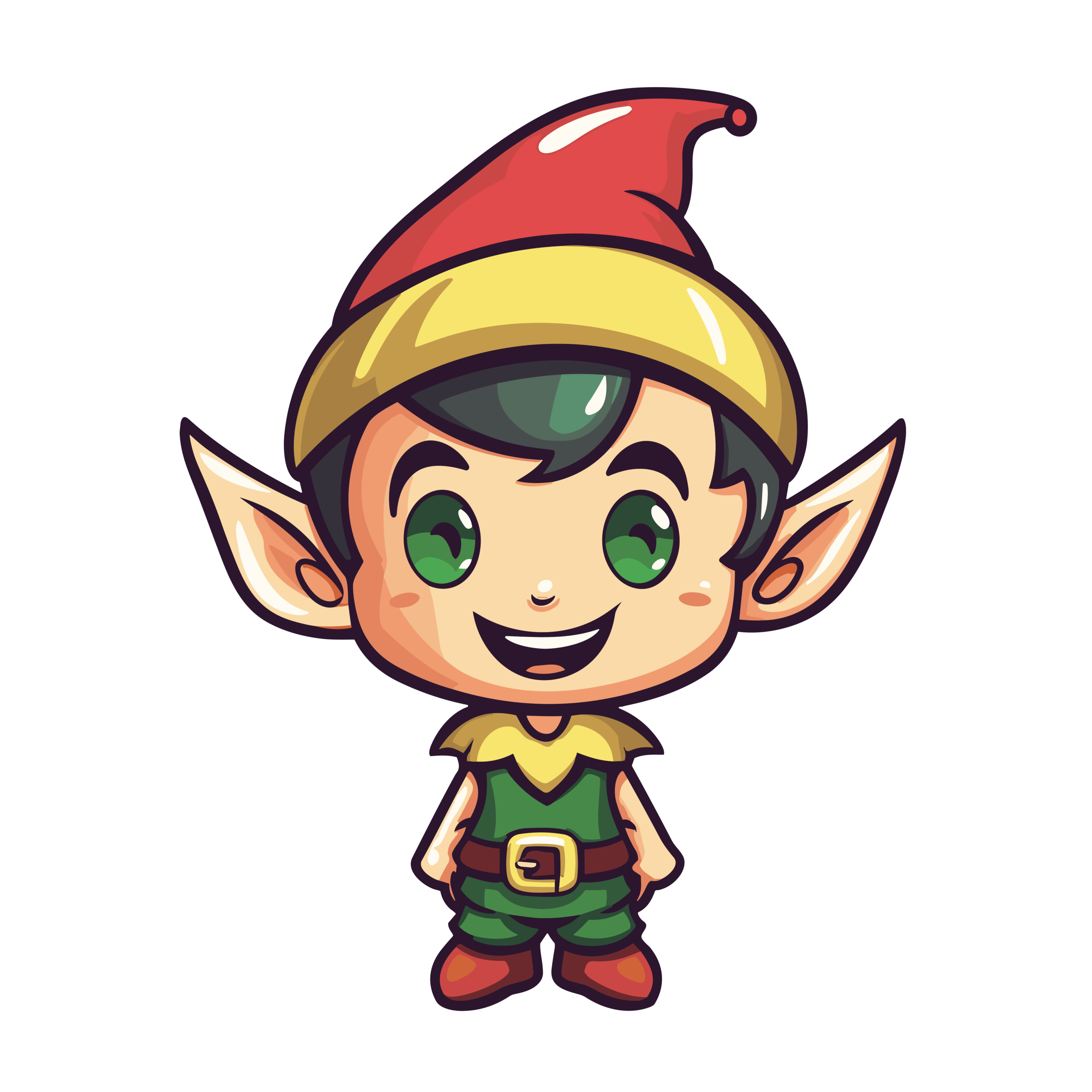 vector descargable para reproducir la imagen de un Duende de navidad 4. Utiliza tu máquina de corte CNC para la realización de este proyecto.