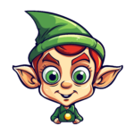 vector descargable para reproducir la imagen de un Duende de navidad 6. Utiliza tu máquina de corte CNC para la realización de este proyecto.