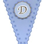 Banderín letra D - Vector SVG DXF para CNC Router y Laser CO2 - Descargable gratis | Stanser