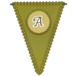 Banderín letra A - Vector SVG DXF para CNC Router y Laser CO2 - Descargable gratis | Stanser