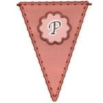 Banderín letra P - Vector SVG DXF para CNC Router y Laser CO2 - Descargable gratis | Stanser