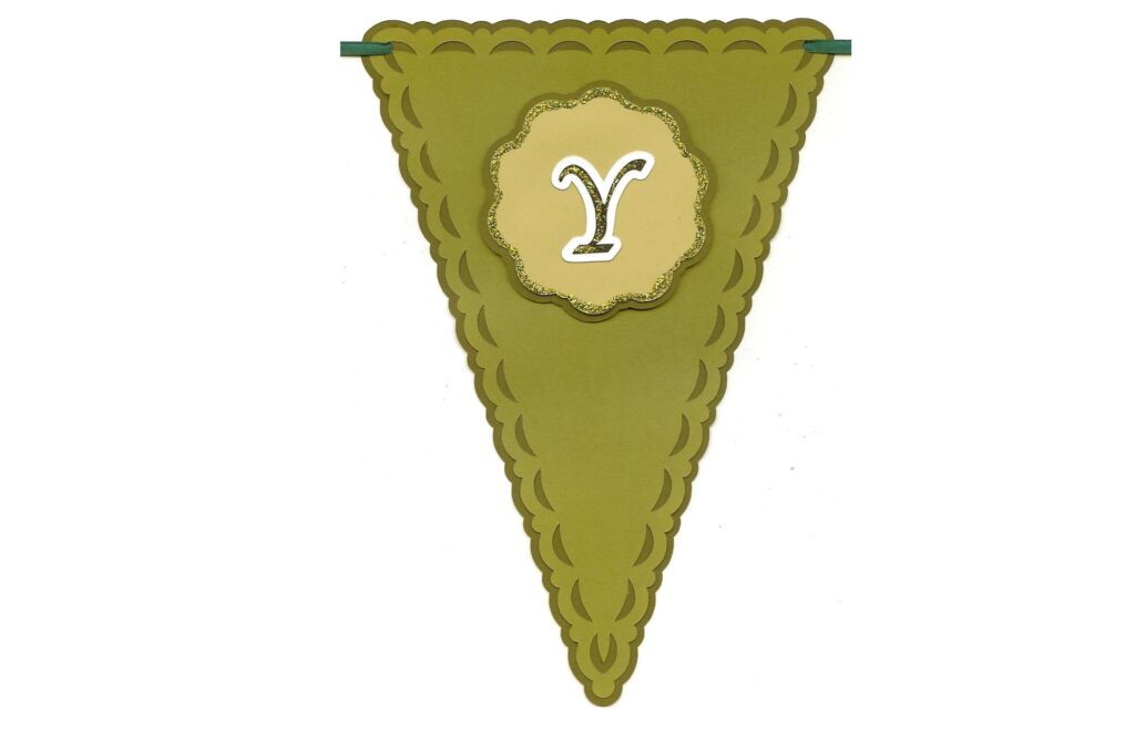 Banderín letra Y — vector para corte CNC