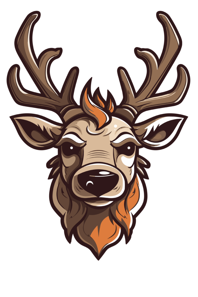 Reno de navidad 8 — vector para corte CNC