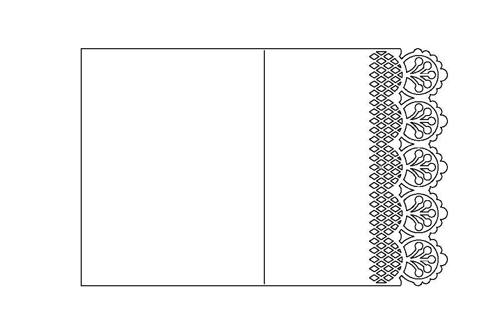 Tarjeta de borde calado 1