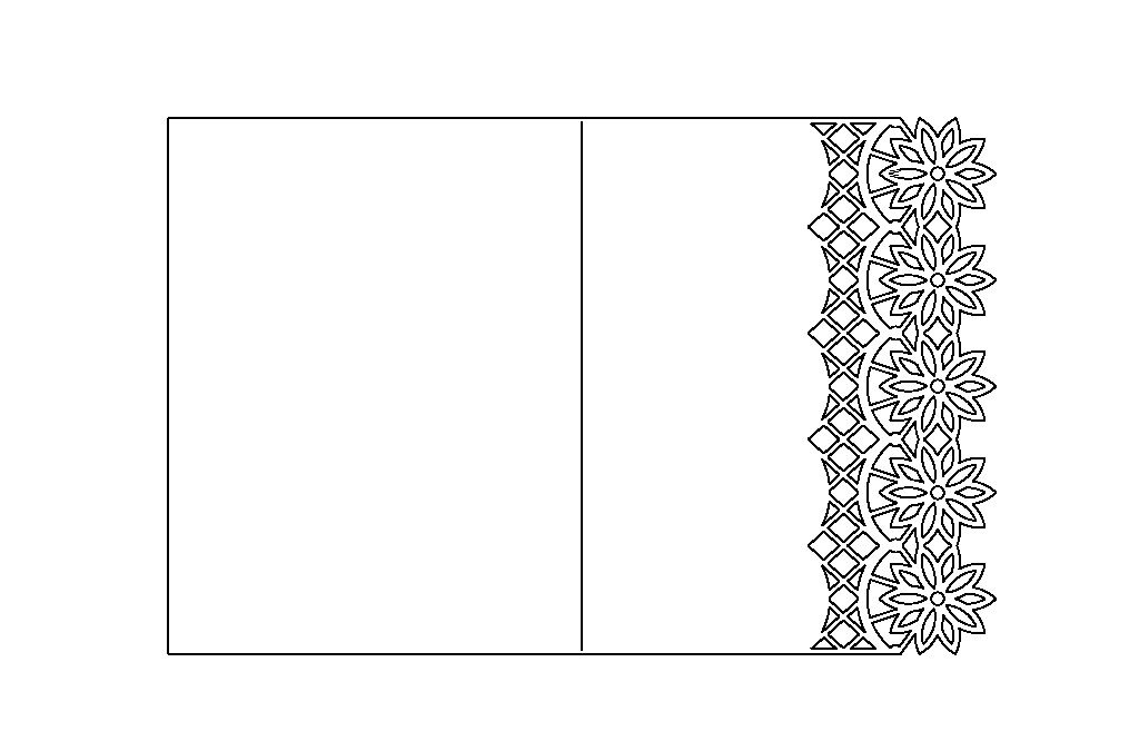 Tarjeta de borde calado 10
