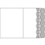 Tarjeta de borde calado 10 - Vector descarganle para corte CNC y grabado laser gratis | Stanser