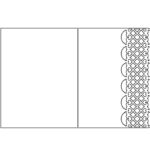 Tarjeta de borde calado 13 - Vector descarganle para corte CNC y grabado laser gratis | Stanser