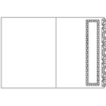 Tarjeta de borde calado 19 - Vector descarganle para corte CNC y grabado laser gratis | Stanser