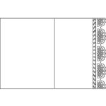 Tarjeta de borde calado 22 - Vector descarganle para corte CNC y grabado laser gratis | Stanser