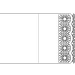 Tarjeta de borde calado 9 - Vector descarganle para corte CNC y grabado laser gratis | Stanser