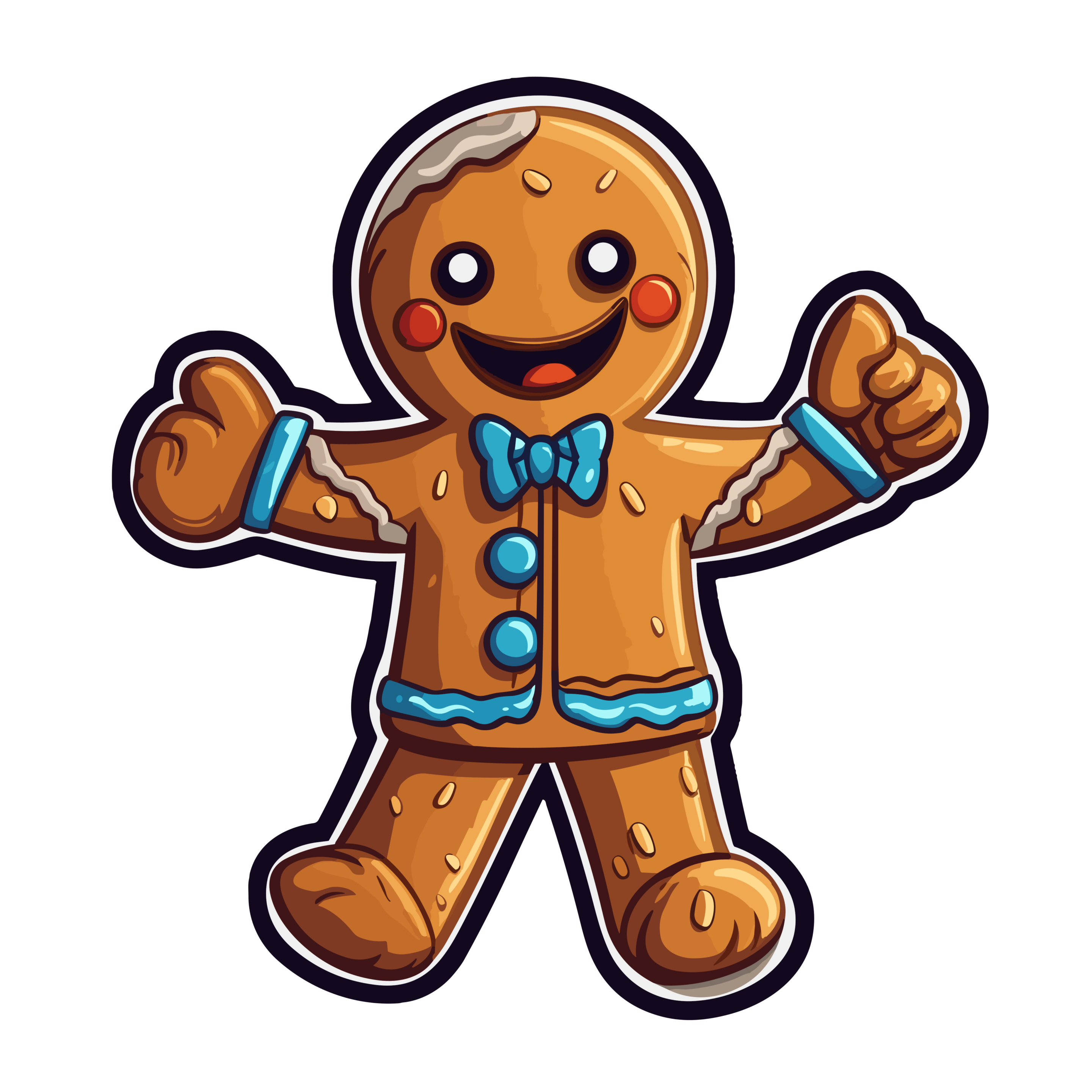 vector descargable para reproducir la imagen de una Galleta de jengibre 4. Utiliza tu máquina de corte CNC para la realización de este proyecto.