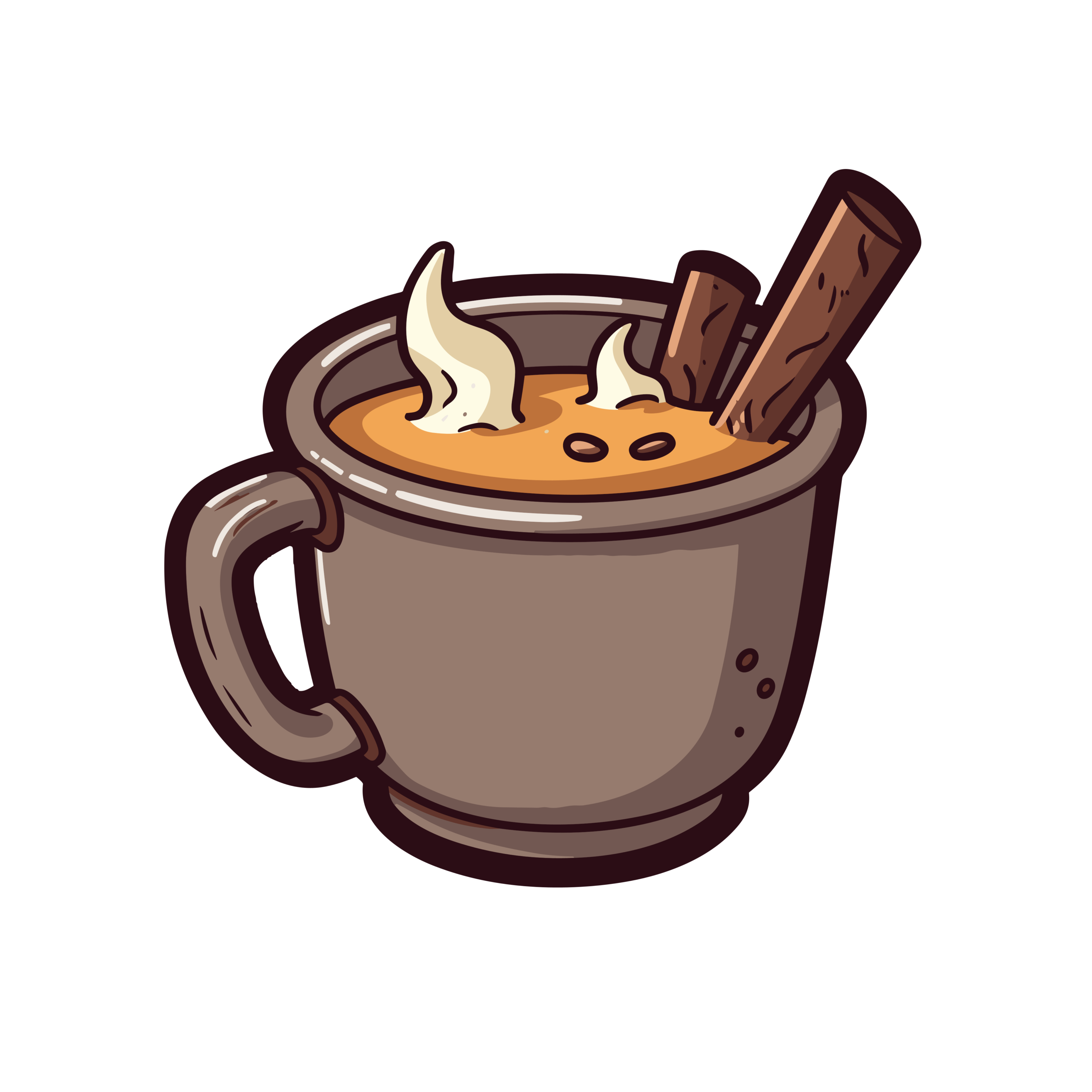 vector descargable para reproducir la imagen de una Taza con café 3. Utiliza tu máquina de corte CNC para la realización de este proyecto.