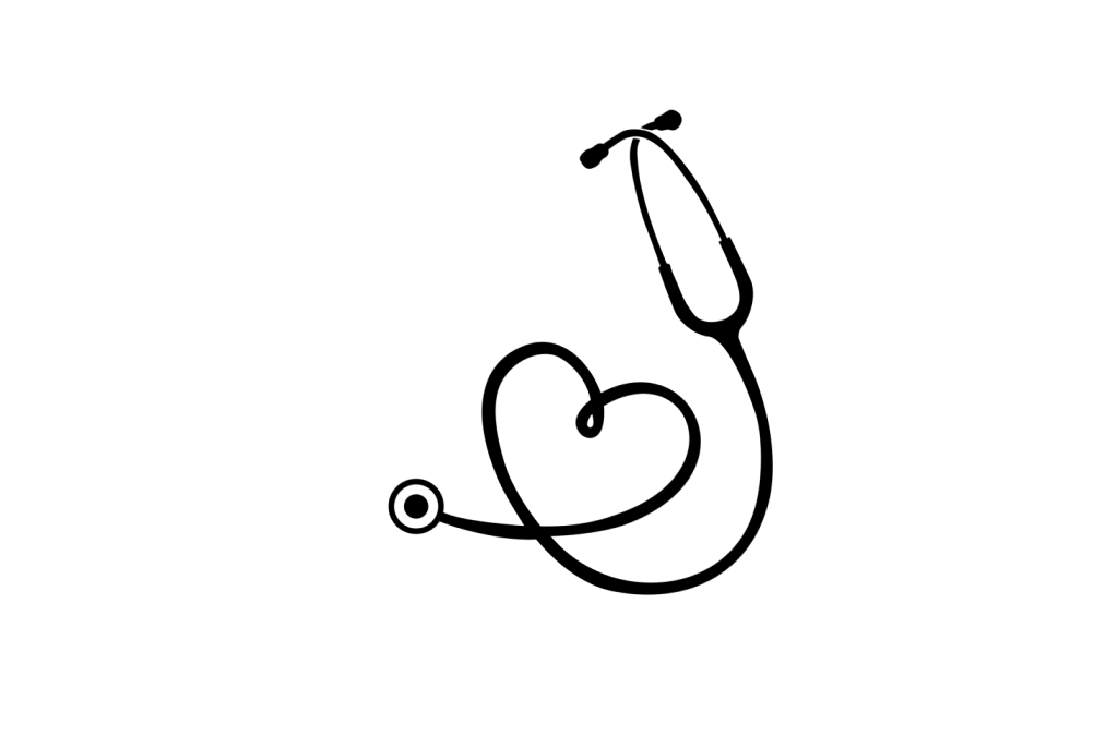 Estetoscopio en forma de corazón