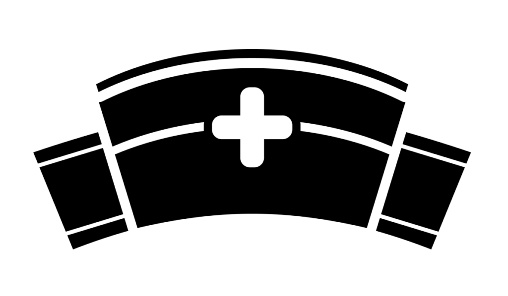 Cofia de enfermera 4 — vector para corte CNC