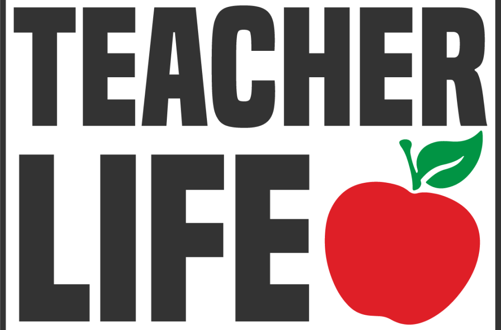 Letrero «Teacher life»