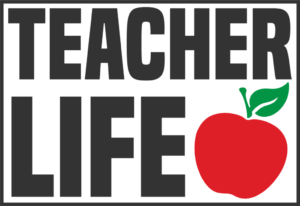 Letrero «Teacher life»
