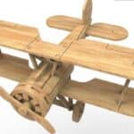 vector descargable para reproducir la imagen de un avión 3D. Utiliza tu máquina de corte CNC para la realización de este proyecto.
