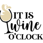 Letrero de "It´s wine o'clock" - Vector descarganle para corte CNC y grabado laser gratis | Stanser