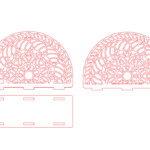 Servilletero #1 - Vector descarganle para corte CNC y grabado laser gratis | Stanser