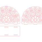 Servilletero #2 - Vector descarganle para corte CNC y grabado laser gratis | Stanser