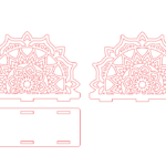 Servilletero #5 - Vector descarganle para corte CNC y grabado laser gratis | Stanser