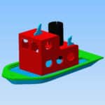 vector descargable para reproducir un rompecabezas de barco en 3D. Utiliza tu máquina de corte CNC para la realización de este proyecto.