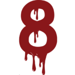 Abecedario Halloween "8" - Vector descarganle para corte CNC y grabado laser gratis | Stanser