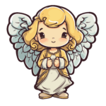 vector descargable para reproducir la imagen de un ángel 004. Utiliza tu máquina de corte CNC para la realización de este proyecto.