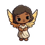 vector descargable para reproducir la imagen de un ángel 005. Utiliza tu máquina de corte CNC para la realización de este proyecto.