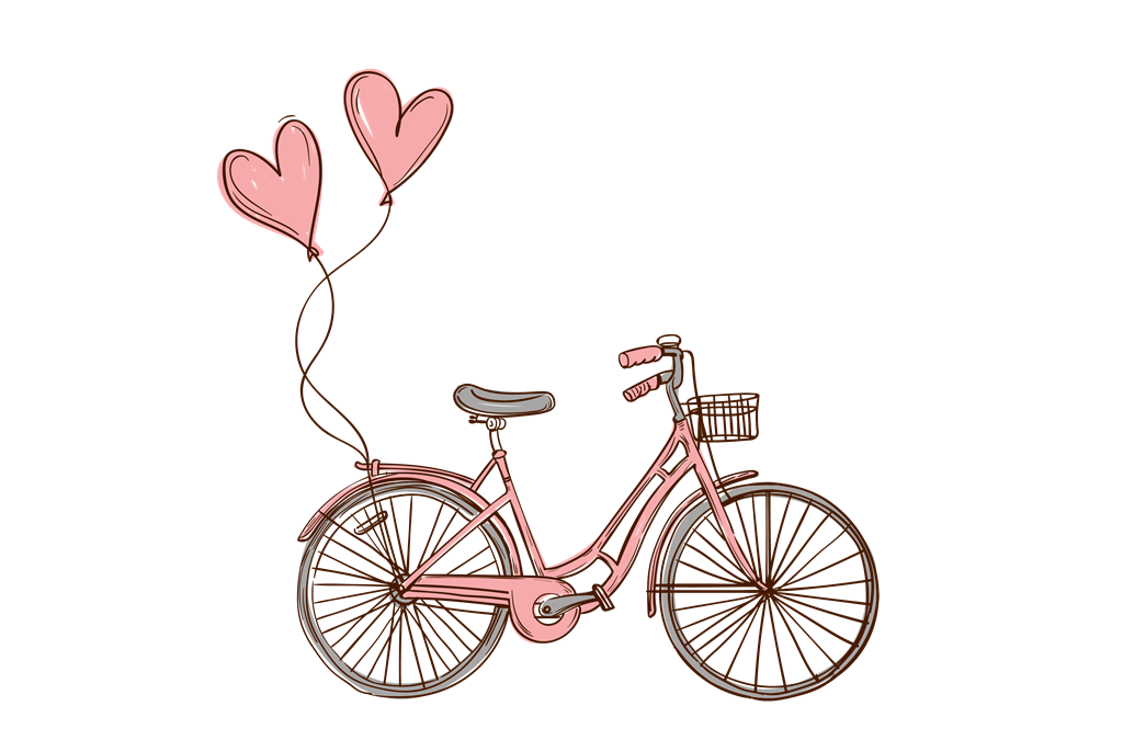 Bicicleta con globos